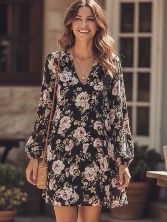 Show Me Your MuMu Dresses & Skirts - Show Me Your Mumu Donnie Dress Roses Cloud Floral Boho Mini Dress XS